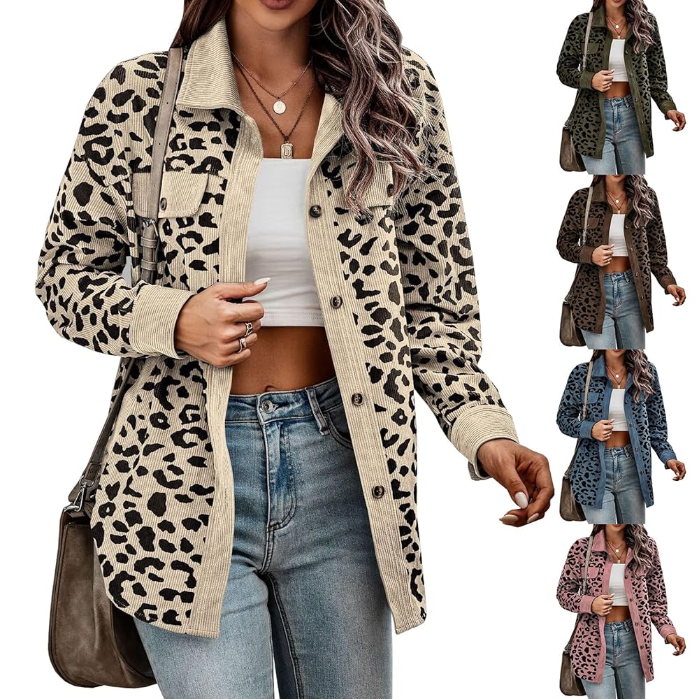 ジャケット・アウター Corduroy Leopard Oversized Down Jacket COOTIE / Corduroy Leopard Oversized Down Jacket -Leopard